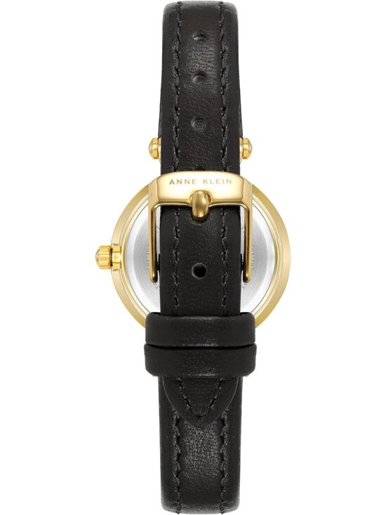Anne Klein Womens White Black Leather Strap Fashion Analog Japanese Quartz Watch main image 4